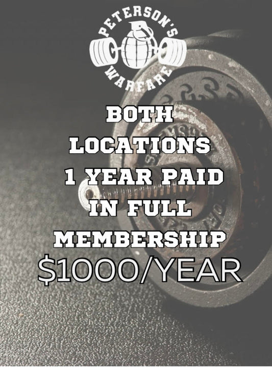 1 Year Membership in Full- BOTH Locations