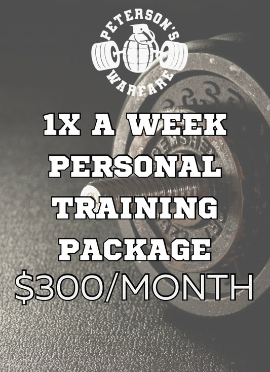 1x A Week Personal Training Package