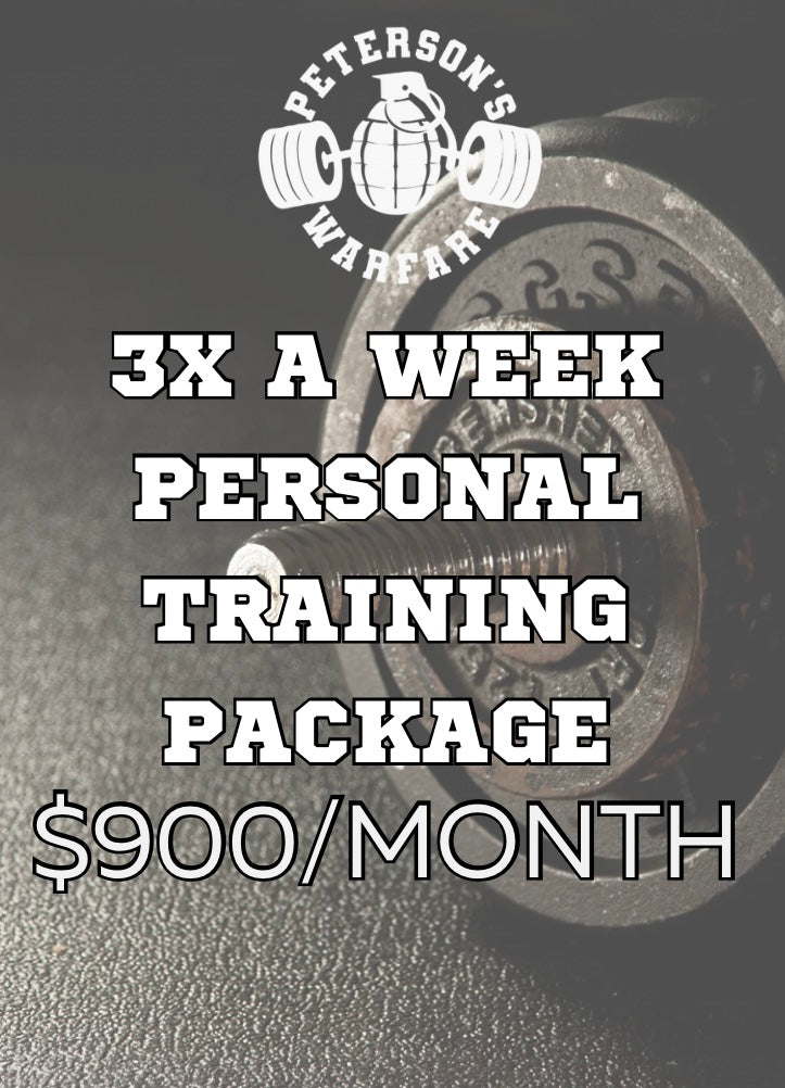 Personal Training Packages Include 3x A Week Personal Training Package – Peterson's Warfare Strength ...