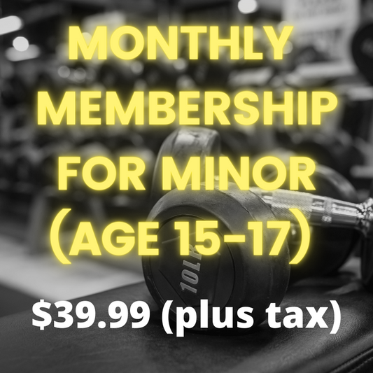 Monthly Single Membership for Minors